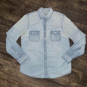 J. Crew Casual Light Blue Button Down Shirt